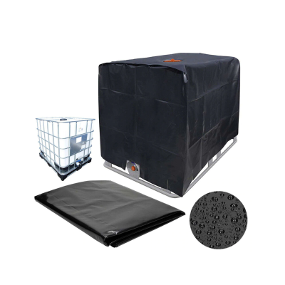 Plandeka | pokrowiec IBC 1000l czarna